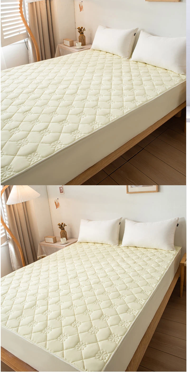 cott thickened single quilted linen fitted sheet cott thickened single quilted linen fitted sheet